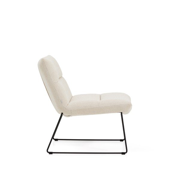 Béžové žinylkové křeslo Asen – Kave Home-image-3