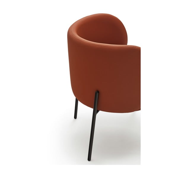 Oranžová čalouněná jídelní křesla v sadě 2 ks Mogi – Teulat-image-4