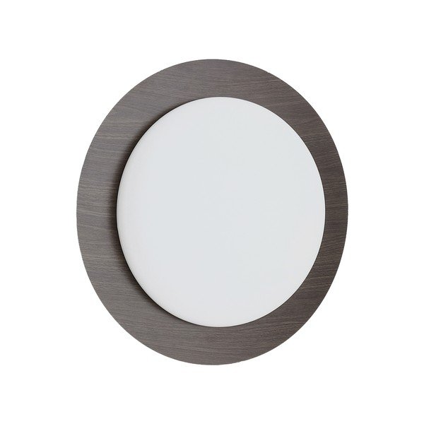 Tmavě hnědé kovové LED nástěnné svítidlo ø 40 cm Novae – Kave Home