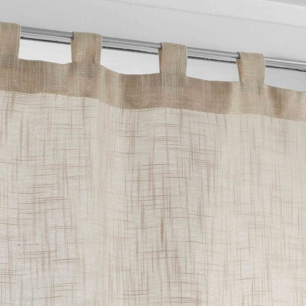 Hnědé záclony v sadě 2 ks 60x90 cm Haltona – douceur d'intérieur-image-1