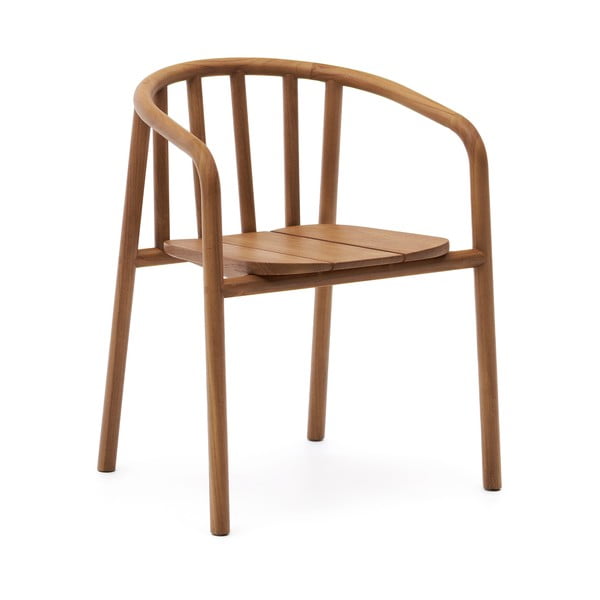 Dřevěná zahradní židle v přírodní barvě Turqueta – Kave Home