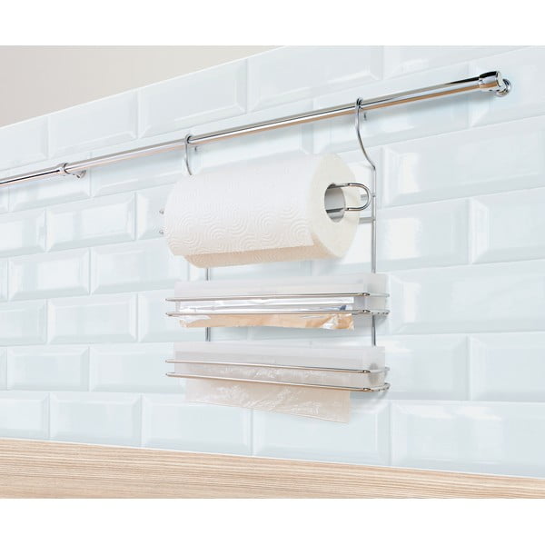 Závěsný držák na kuchyňské utěrky z pochromované oceli ve stříbrné barvě Lonardo – Metaltex-image-2