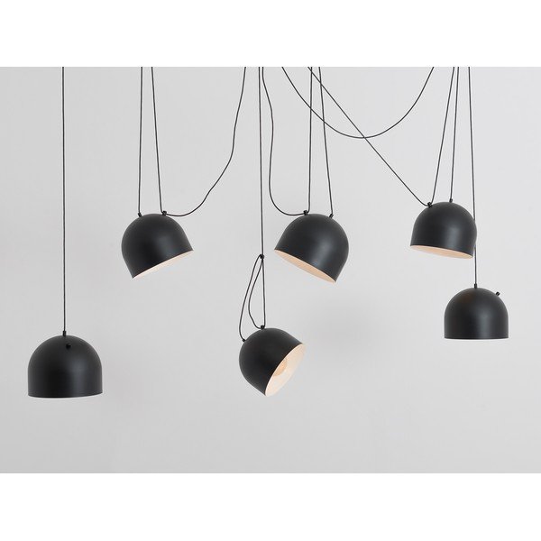 Černé závěsné svítidlo s kovovým stínítkem 250x250 cm Popo - CustomForm-image-1