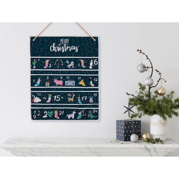 Bavlněný adventní kalendář Butter Kings Santa Dinosaur-image-2