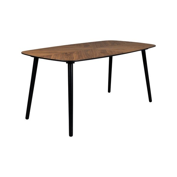 Jídelní stůl s deskou v dekoru ořechového dřeva 90x165 cm Clover – Dutchbone-image-2