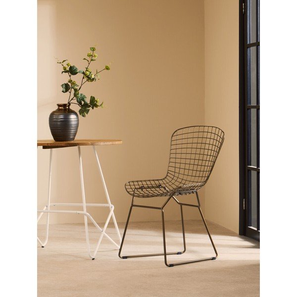 Kovová jídelní židle v bronzové barvě District – Premier Housewares-image-1