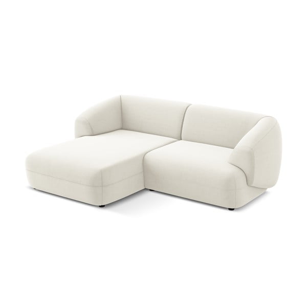 Bílá sametová rohová pohovka (levý roh) Moana – Makamii-image-2