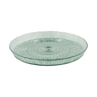 Zelený skleněný servírovací talíř ø 30 cm Kusintha – Bitz