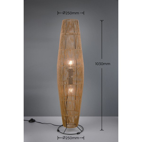 Stojací lampa v přírodní barvě (výška 103 cm) Miki – Reality-image-3