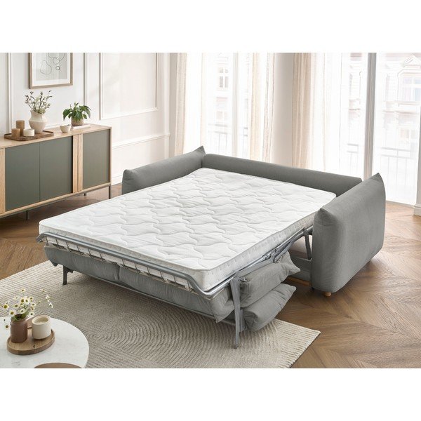 Šedá rozkládací pohovka 214 cm Ernest – Bobochic Paris-image-1
