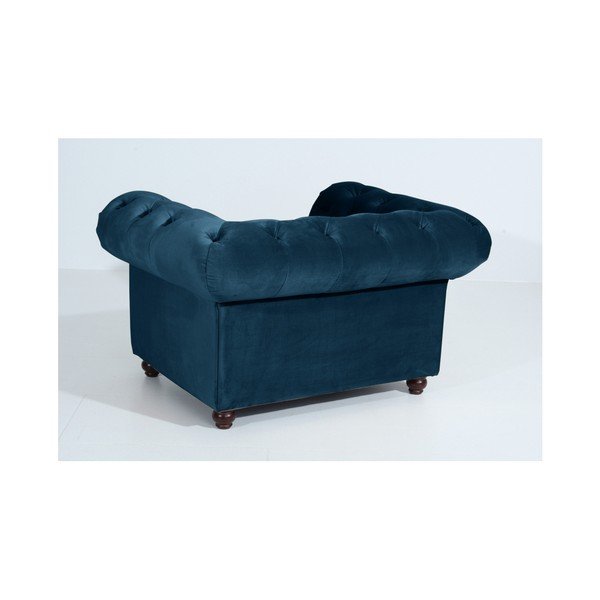 Modré křeslo Max Winzer Orleans Velvet-image-3