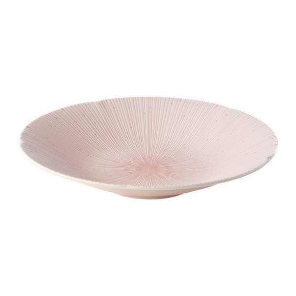 Růžový keramický talíř na těstoviny ø 24.5 cm ICE PINK - MIJ