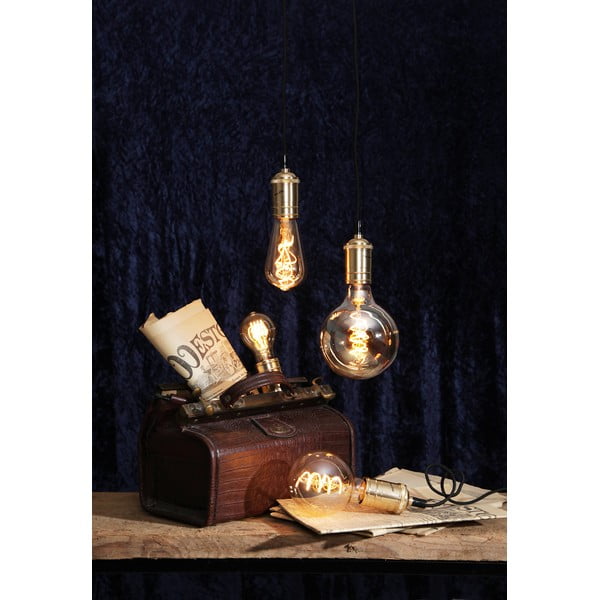 Teplá bílá filamentová stmívatelná žárovka E27, 3 W Spiral Filament – Star Trading-image-1