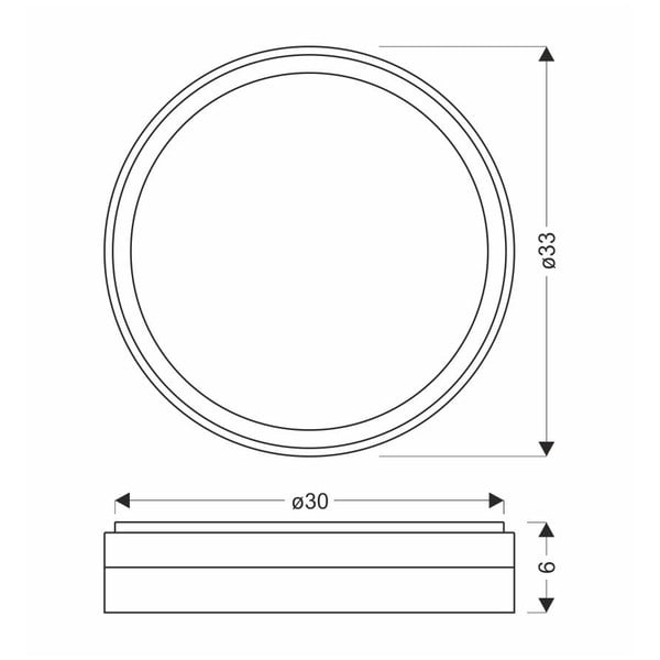 LED stropní svítidlo v bílo-zlaté barvě ø 33 cm Florida – Candellux Lighting-image-3
