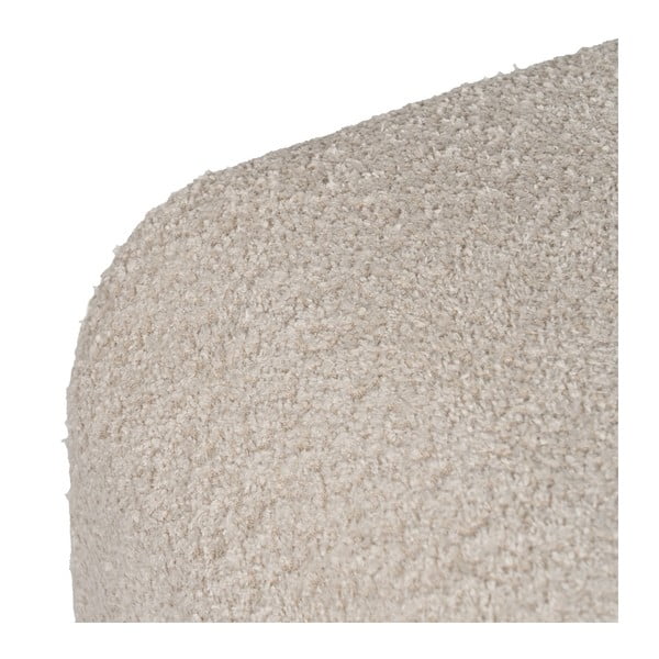 Béžový taburet z textilie bouclé Suave – Ixia-image-3