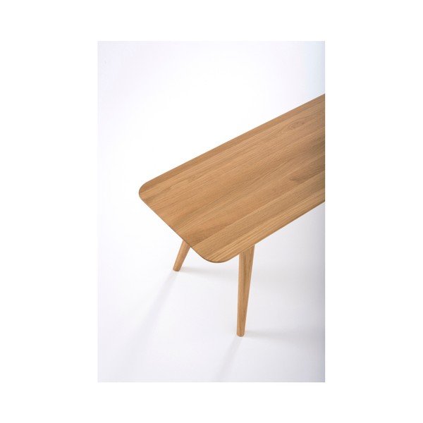 Lavice z masivního dubového dřeva Gazzda Stafa, délka 140 cm-image-2