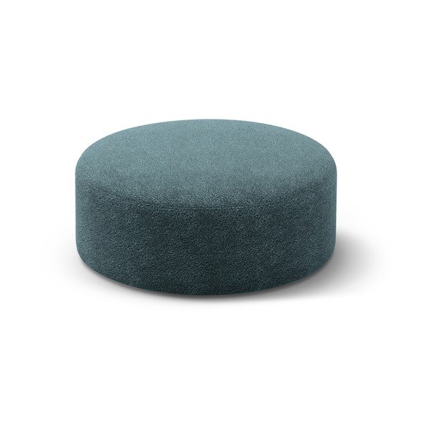 Taburet z textilie bouclé v petrolejové barvě Dia – Micadoni 
