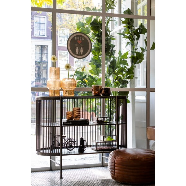 Černá kovová komoda 100x80 cm Yinthe – Light & Living-image-1