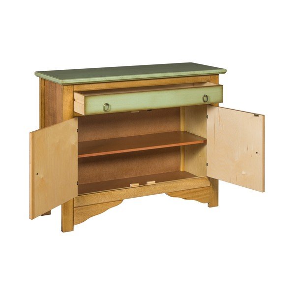 Zeleno-hnědá komoda Evergreen House Credenza-image-4