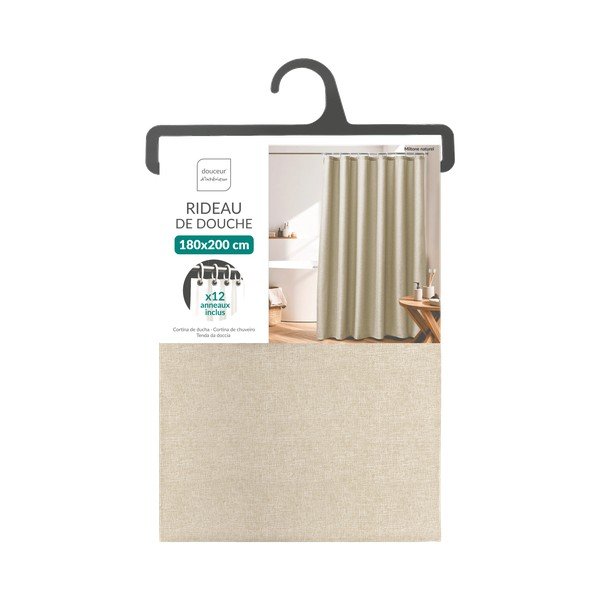 Béžový závěs 180x200 cm Miltone – douceur d'intérieur-image-2