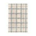 Krémový/šalvějově zelený pratelný/ručně tkaný bavlněný koberec 140x190 cm Tartan Blue Sage – Lorena Canals