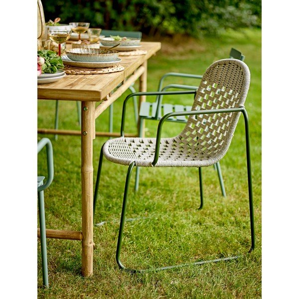 Šedá kovová zahradní židle Calana – Bloomingville-image-1