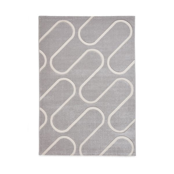 Šedý koberec 80x150 cm Linear Curve – Catherine Lansfield