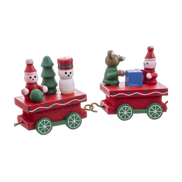 Dřevěná vánoční figurka (výška 7,5 cm) Locomotive – Casa Selección-image-2