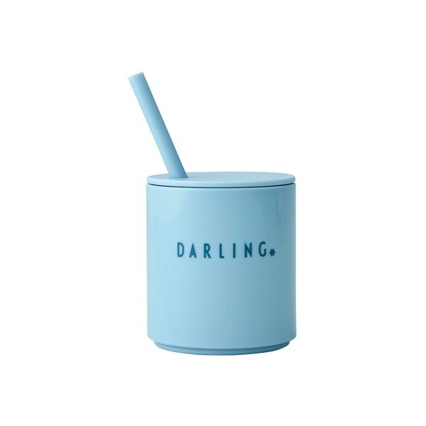 Světle modrý dětský hrnek Design Letters Mini Darling-image-4