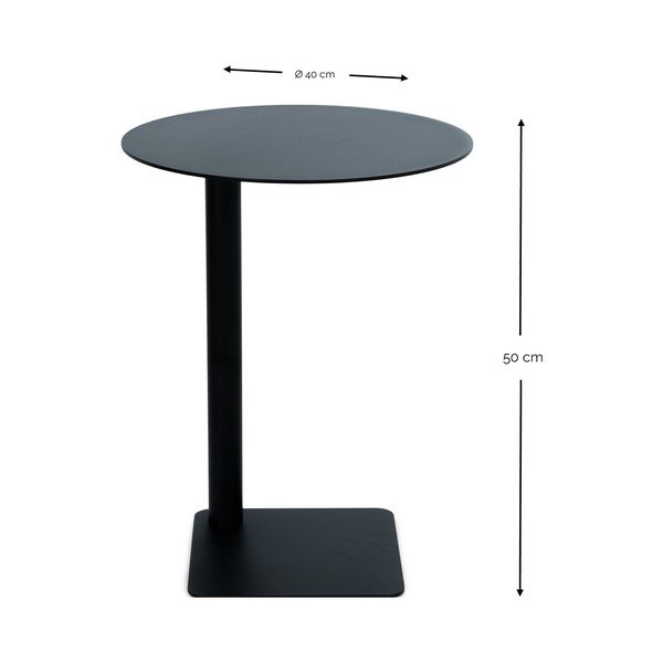 Ocelový kulatý odkládací stolek ø 40 cm Sunny – Spinder Design-image-3