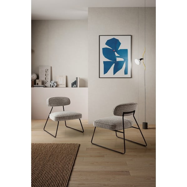 Černobílé křeslo Elon – Marckeric-image-1