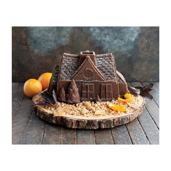 Forma na bábovku ve stříbrné barvě Nordic Ware Gingerbread House, 2,1 l-image-1