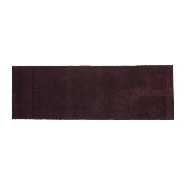 Tmavě vínová rohožka tica copenhagen Unicolor, 67 x 200 cm