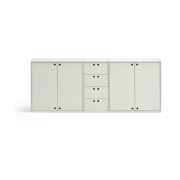 Krémová komoda 197x80x40 cm Wally – Teulat