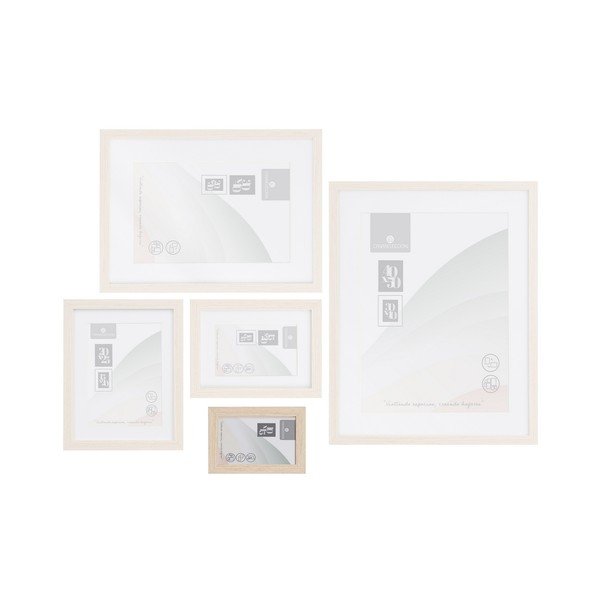 Stojací/na zeď rámeček v přírodní barvě 12,5x17,5 cm Sencillo – Casa Selección-image-3