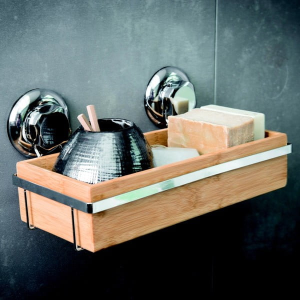 Bambusový držák na koupelnové doplňky Compactor Spa-image-2