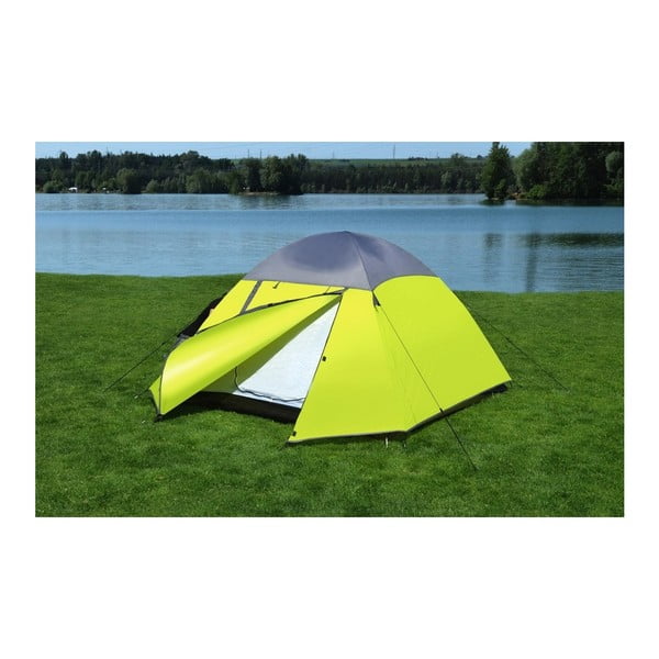 Žlutý dvouplášťový stan pro 3 osoby Cattara Trent-image-3