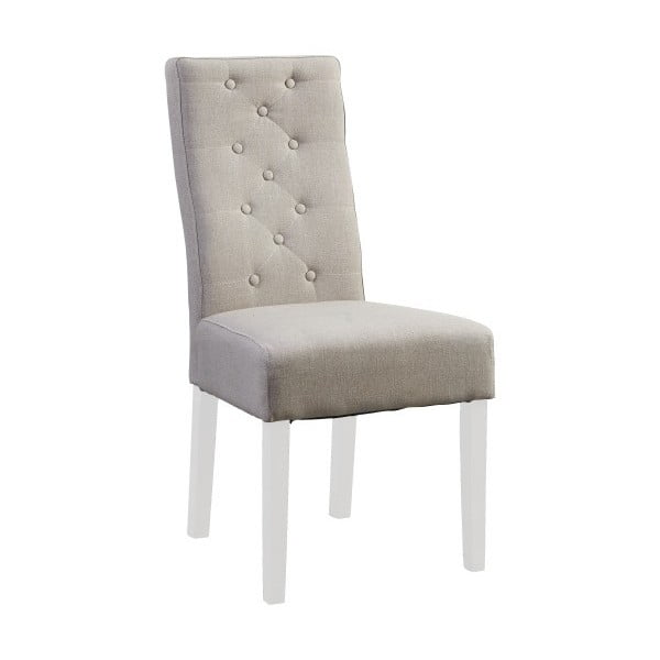 Béžová židle s bílými nohami Canett Tango