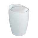 Bílý koš na prádlo a taburetka v jednom Wenko Candy, 20 l