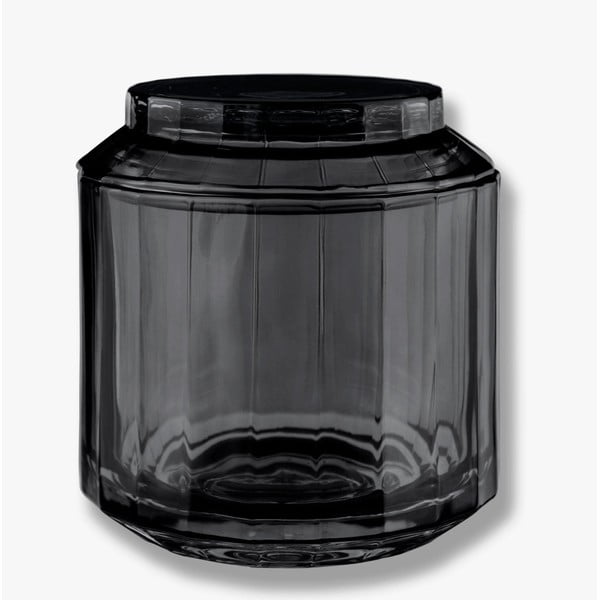 Černý skleněný koupelnový organizér na vatové tampony Vision – Mette Ditmer Denmark
