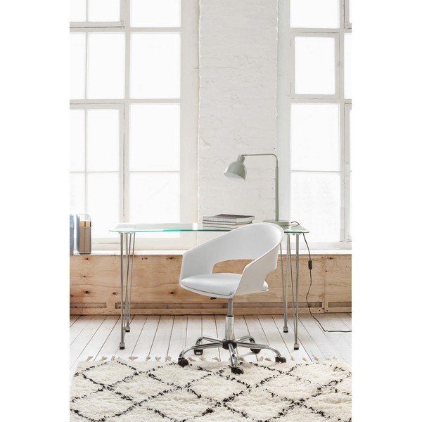 Pracovní stůl se skleněnou deskou 60x120 cm Rondo – Bizzotto-image-3