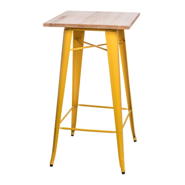 Žlutý barový stůl D2 Paris Ash Wood