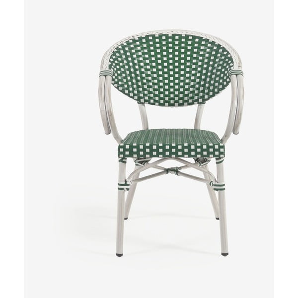 Zeleno-bílá venkovní židle Kave Home Marilyn-image-2