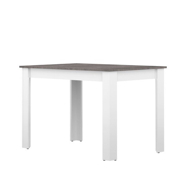 Bílý jídelní stůl s deskou v dekoru betonu 110x70 cm Nice - TemaHome-image-3