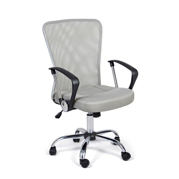 Světle šedá čalouněná kancelářská židle Brisbane – Yes Everyday
