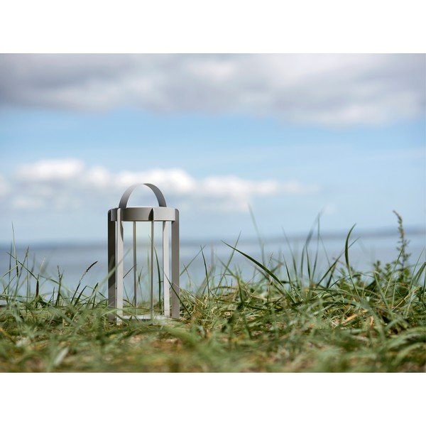 Světle šedá venkovní LED lucerna na USB (výška 30 cm) Firefly – Zone-image-1