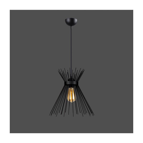 Černé kovové závěsné svítidlo Izmir – Squid Lighting-image-1