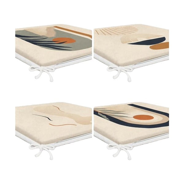 Podsedáky v sadě 4 ks 42x42 cm Illustrated Arch – Mila Home
