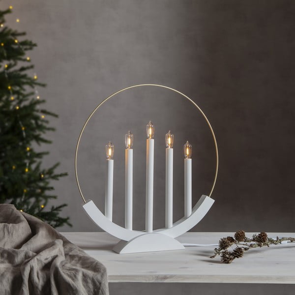 Bílá vánoční světelná dekorace Brace – Star Trading-image-1