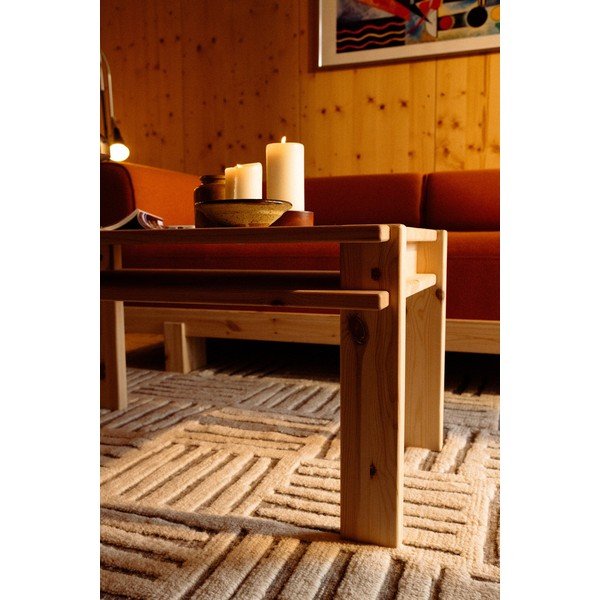 Konferenční stolek z borovicového dřeva ve světle přírodní barvě 50x80 cm Tuck – Karup-image-1